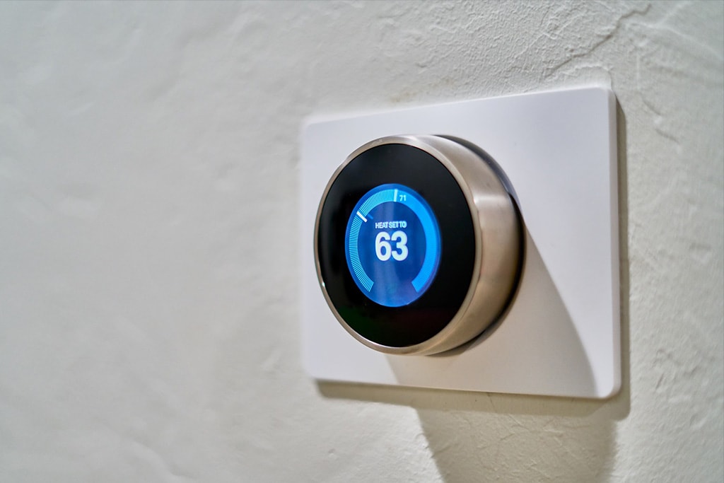 A new smart thermostat installation
